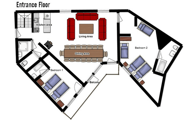 Chalet Peche Val Thorens Floor Plan 2